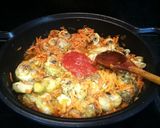 Foto del paso 7 de la receta Risotto de calabaza y zanahoria con carne de pollo