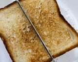 Gambar langkah 3 resipi Roti Bakar Pandan Butter.
