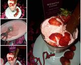 A picture of step 2 of Strawberry Jello icecream.