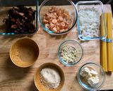 A picture of step 3 of Lemon Shrimp and Bacon Pasta.