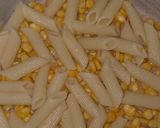 A picture of step 4 of Corn Pasta vegetables.
