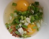 A picture of step 2 of Cheese omelette.