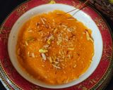 A picture of step 7 of Sooji k halwa.