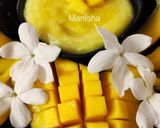 A picture of step 11 of Mango Phirni.