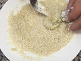Aperitivo: Camarones apanados con Panko y Sésamo