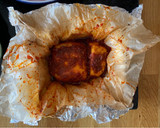 A picture of step 4 of Baked Halloumi.
