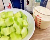 Hình bước làm 1 của món Kem Dưa Gang