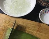 Hình bước làm 1 của món Chè Nha đam đậu xanh