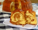 Foto langkah ke 10 dari resep Marmer Cake - No Baking Powder No SP.