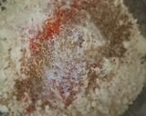 A picture of step 1 of Besan chilla veg.
