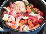 Lomo en salsa de verduras