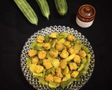 A picture of step 10 of Soya Chunks Ridge Gourd Curry.