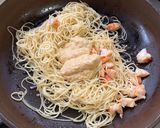 Foto langkah ke 13 dari resep Spaghetti Telur Asin dengan Udang.