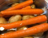 A picture of step 1 of Vegetarian Salad Olivye.