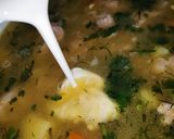 Zupa krupnik zabielana na żołądkach drobiowych krok przepisu 3 zdjęcie