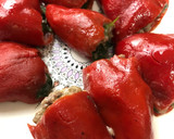 Foto del paso 1 de la receta: 🌶Piquillos rellenos con carne y espinacas al microondas 🌶