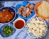 Hình bước làm 1 của món Canh kim chi sườn non