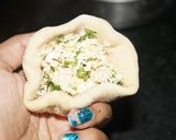 A picture of step 3 of Aloo/ Paneer Paratha.