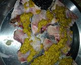 A picture of step 3 of Bengali fish fry with mustard sauce.