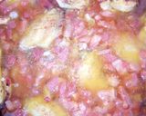 Foto del paso 6 de la receta Arroz al Horno con Alitas de Pollo y Secreto Ibérico en Fuente de Barro