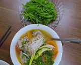 Hình bước làm 4 của món Bún sườn chua