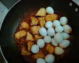 Foto langkah ke 4 dari resep Tahu Telur Puyuh Pedas Manis.
