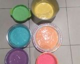 Foto langkah ke 3 dari resep Bolu Gulung Mini Rainbow.