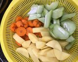 Hình bước làm 1 của món Canh rau củ (món chay)
