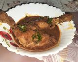 A picture of step 4 of Desi chicken curry.
