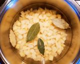 Habart burgonya 🥔 leves virslivel recept fázis 1 fotója