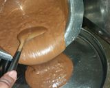A picture of step 5 of Biscuit cake in a pan.