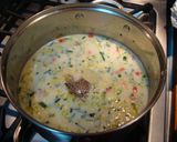 A picture of step 3 of Clam and Leek Corn Chowder, Jon Style.