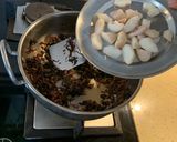 A picture of step 5 of Amaranth Leaves with water chestnut subji.