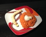 Foto del paso 6 de la receta Arroz a la cubana ligero con huevo poche y plátano sin freír