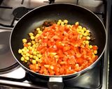 A picture of step 5 of Chole Tikka Masala.