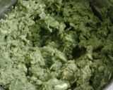 A picture of step 2 of HARA BHARA KABABShallow fried.