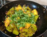 A picture of step 6 of Chilli Pepper Paneer.