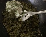 A picture of step 2 of Gajar Chunda oats beans aloo tikki fig chutney sandwich in Indian bread.