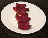A picture of step 5 of Beetroot mini tacos.