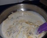 Foto del paso 10 de la receta: Fettuccine con cremoso de cabra con gulas y gambones
