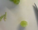 A picture of step 1 of Gazpacho Blanco.
