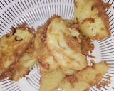A picture of step 4 of Fried Yam with Egg.
