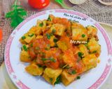 Hình bước làm 4 của món Đậu hủ chiên xốt cà chua