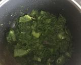 A picture of step 1 of Spinach pasta.