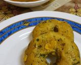 A picture of step 6 of Cornmeal Dhokla.