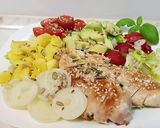 Pas rețetă Salată cu piept de pui la grătar, mango și avocado 3 fotografie
