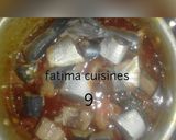 A picture of step 9 of Fish soup with ugu leaves.