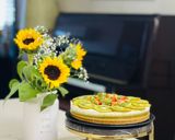 عکس مرحله 1 از دستور چیز کیک کیوی