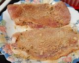 Foto del paso 7 de la receta Milanesa de cerdo en airfryer, con guisantes