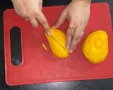 A picture of step 8 of Rose Mango Cake.